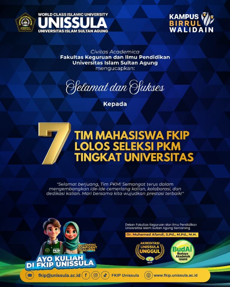 Mahasiswa FKIP Unissula Lolos Seleksi PKM Tingkat Universitas Tahun 2026