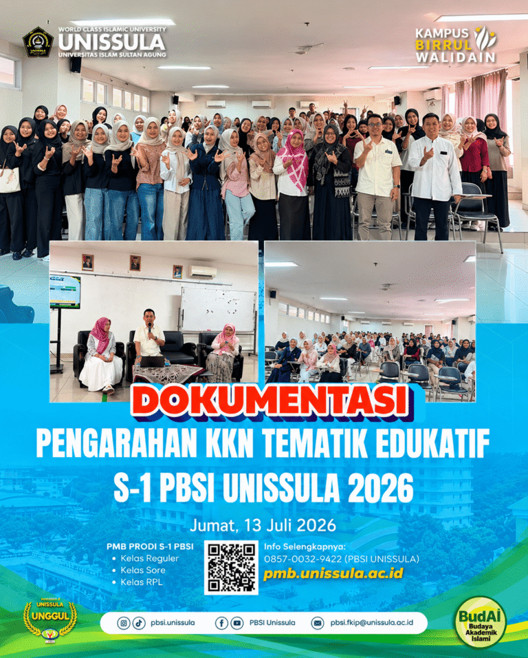 Mahasiswa S-1 PBSI UNISSULA Ikuti Pengarahan KKN Tematik Edukatif 2026