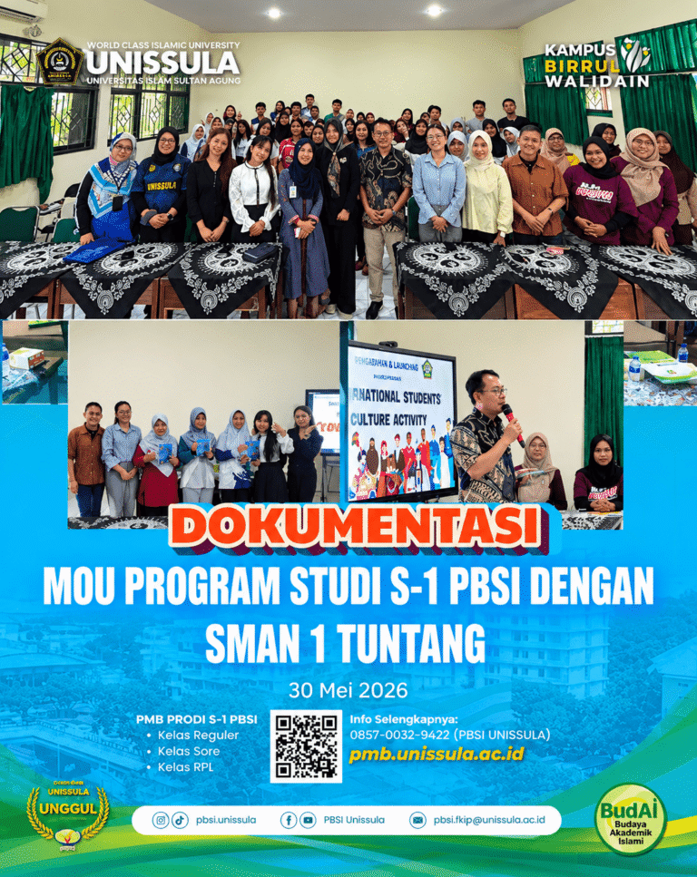 UNISSULA dan SMAN 1 Tuntang Jalin Kerja Sama melalui MoU Program Studi S-1 PBSI